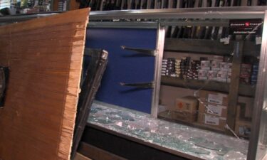 Dozens of hand guns were stolen from a Beech Grove gun store after a smash and grab robbery. Beech Grove Firearms