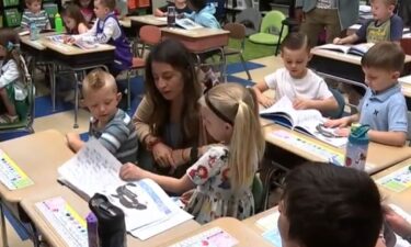 Students in Christina Ayusa's first grade class at Bingham Elementary School researched