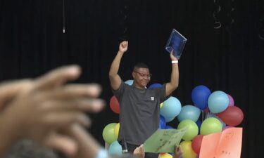 Custodian Fabian Emery wins prize with Keith and Karen Hayes Elementary School