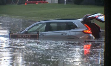 Video from CNN affiliate KMOV showed flooding inundating several roads