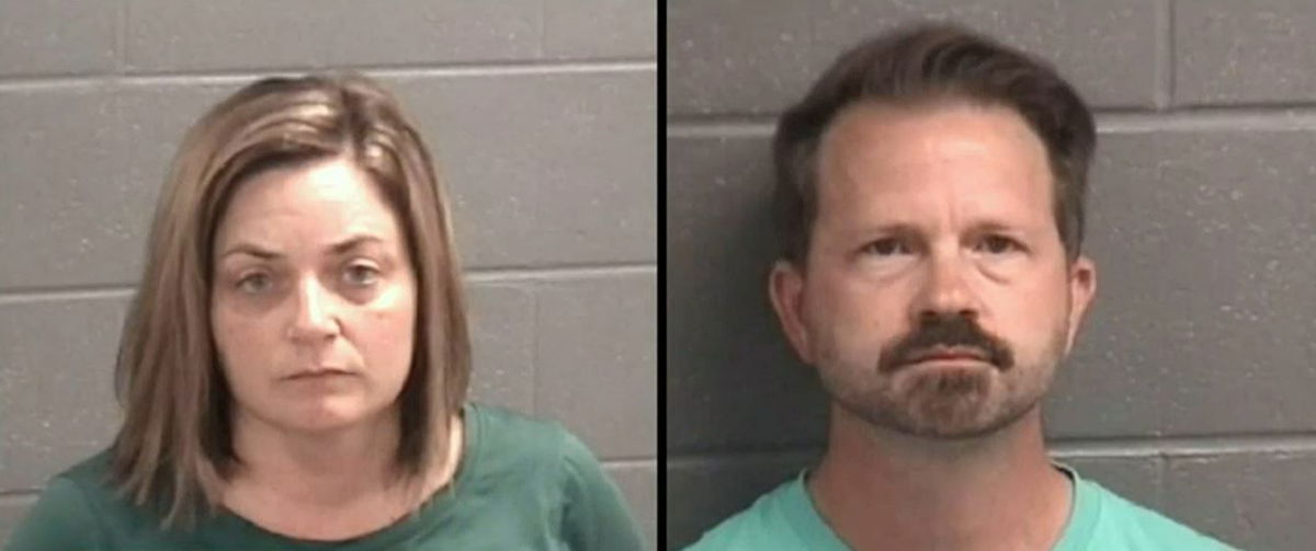 <i>Spalding County Jail/WANF</i><br/>Krista and Tyler Schindley have been arrested after police discovered their 10-year-old son