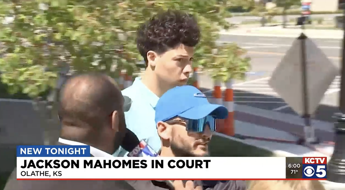 <i>KCTV</i><br/>Jackson Mahomes was released from a Johnson County