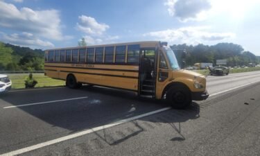 A teenager has been arrested for stealing a school bus and driving it onto the highway