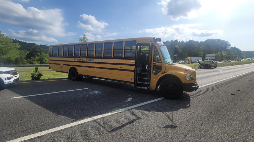 <i>Metro Nashville Police</i><br/>A teenager has been arrested for stealing a school bus and driving it onto the highway
