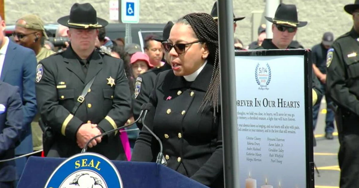 <i>WKBW</i><br/>Reverend Rachelle Robinson closed an emotional ceremony with a stirring prayer centered on Buffalo's roots.