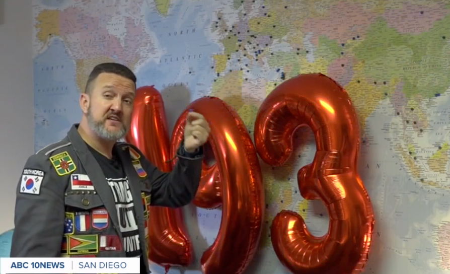 <i>KGTV</i><br/>Ramblin' Randy accomplished his goal of visiting every country in the world last week when he landed in Turkmenistan- a country in central Asia.