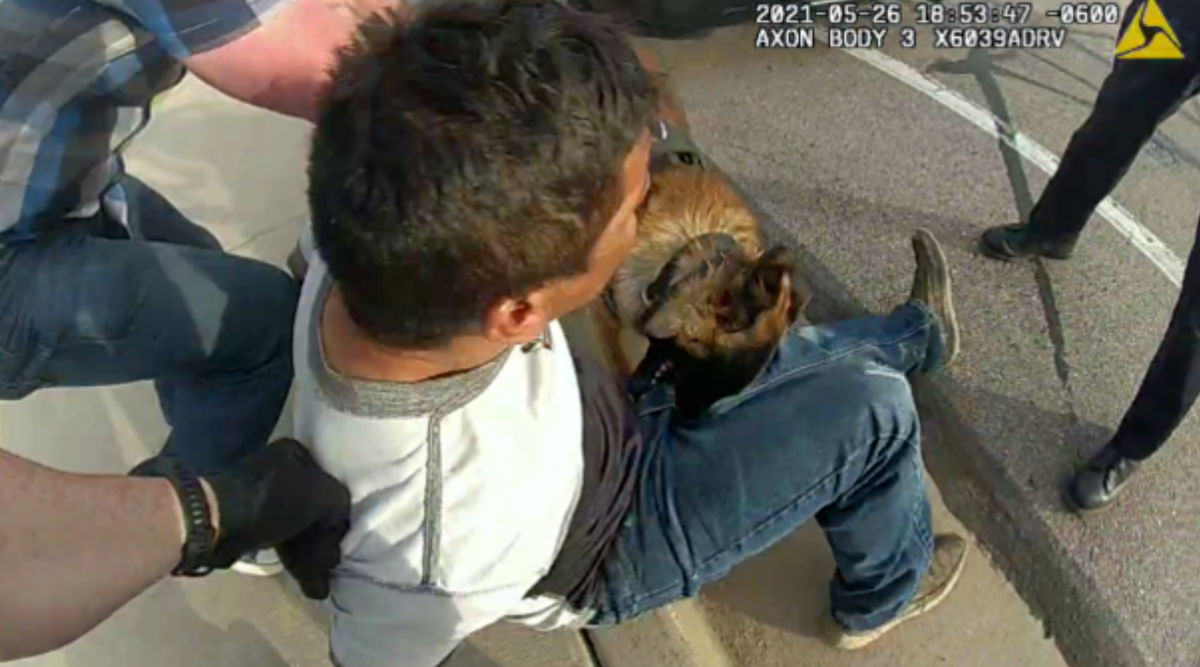 <i>Castle Rock Police</i><br/>The suit claims Gondeck tried to remove the dog only after two verbal commands did not result in the dog releasing his bite. It also claims other CRPD officers stood by and did not attempt to aid Del Hoyo.