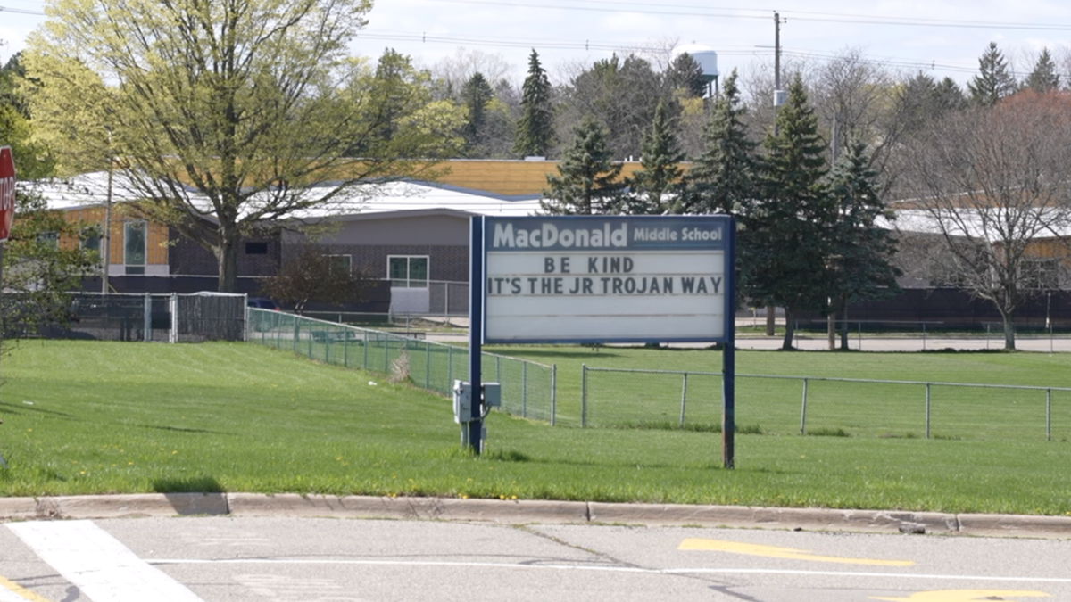 <i>WSYM</i><br/>A middle school gym teacher at Macdonald Middle School in East Lansing has been placed on paid administrative leave while the district investigates his alleged use of a racial slur.