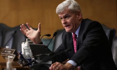 Sen. Bill Cassidy (R-LA) speaks during a hearing before the Senate Finance Committee on Capitol Hill on June 7