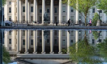 The U.S Treasury building is seen on May 14 in Washington