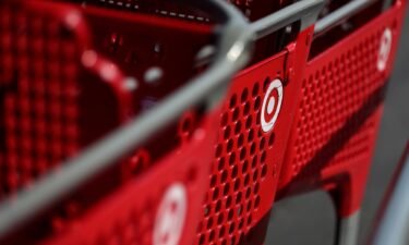 Retail theft is soaring. Pictured are shopping carts at a Target store on February 28