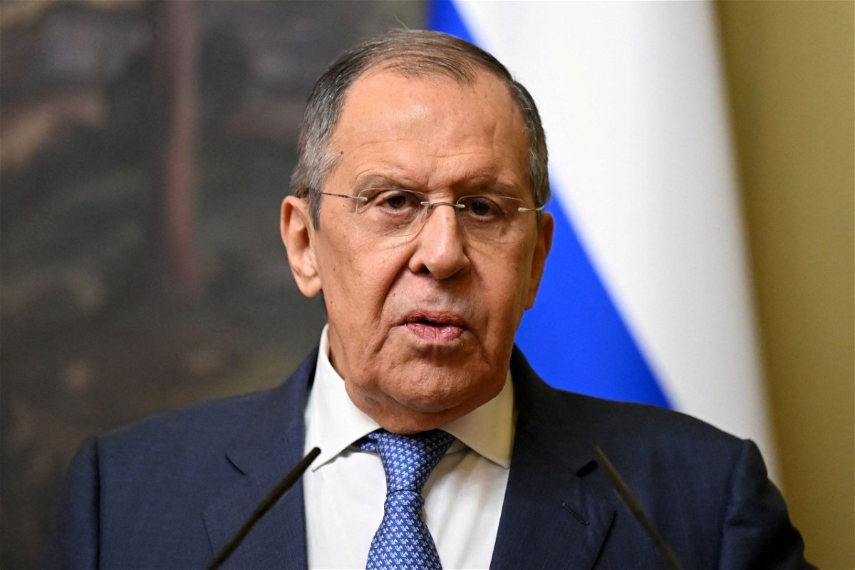 <i>Natalia Kolesnikova/Pool/Reuters</i><br/>Russian Foreign Minister Sergey Lavrov attends a joint press conference with his Belarusian counterpart Sergei Aleinik following their talks in Moscow
