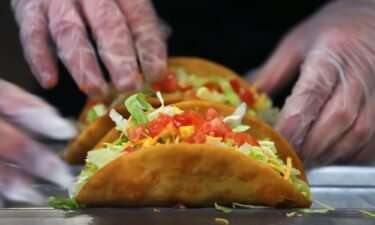 Tacos are made to order at the Taco Bell Cantina in Brookline