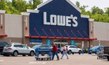Consumers are growing fearful of a recession and people are spending less at Lowe’s and Home Depot. Pictured is a Lowe's store in Bloomsburg
