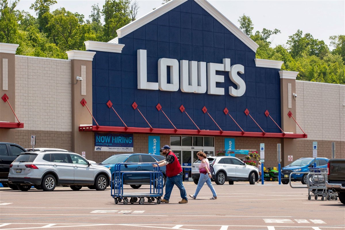 <i>Paul Weaver/SIPA/AP</i><br/>Consumers are growing fearful of a recession and people are spending less at Lowe’s and Home Depot. Pictured is a Lowe's store in Bloomsburg