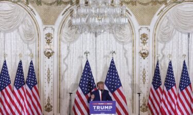 Former President Donald Trump speaks during an event at the Mar-a-Lago Club on April 4 in West Palm Beach