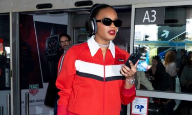 Didi Stone is seen at Nice Airport during the 76th Cannes film festival on May 17