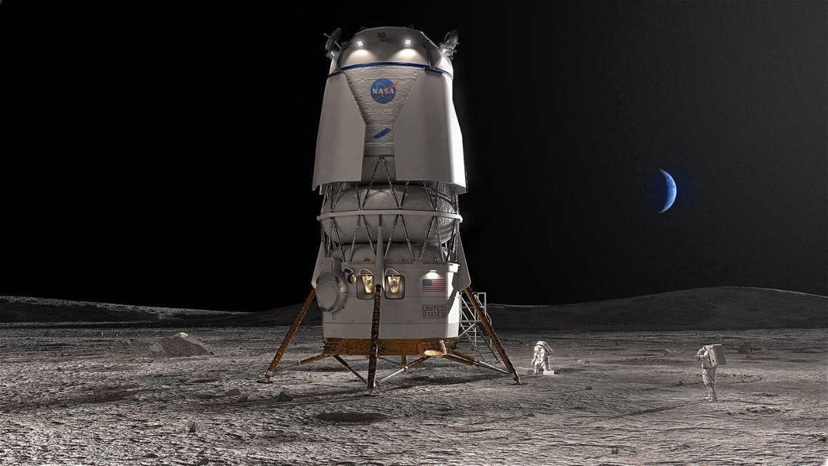 <i>Blue Origin</i><br/>Shown here is an artist's concept of Blue Origin's lunar lander