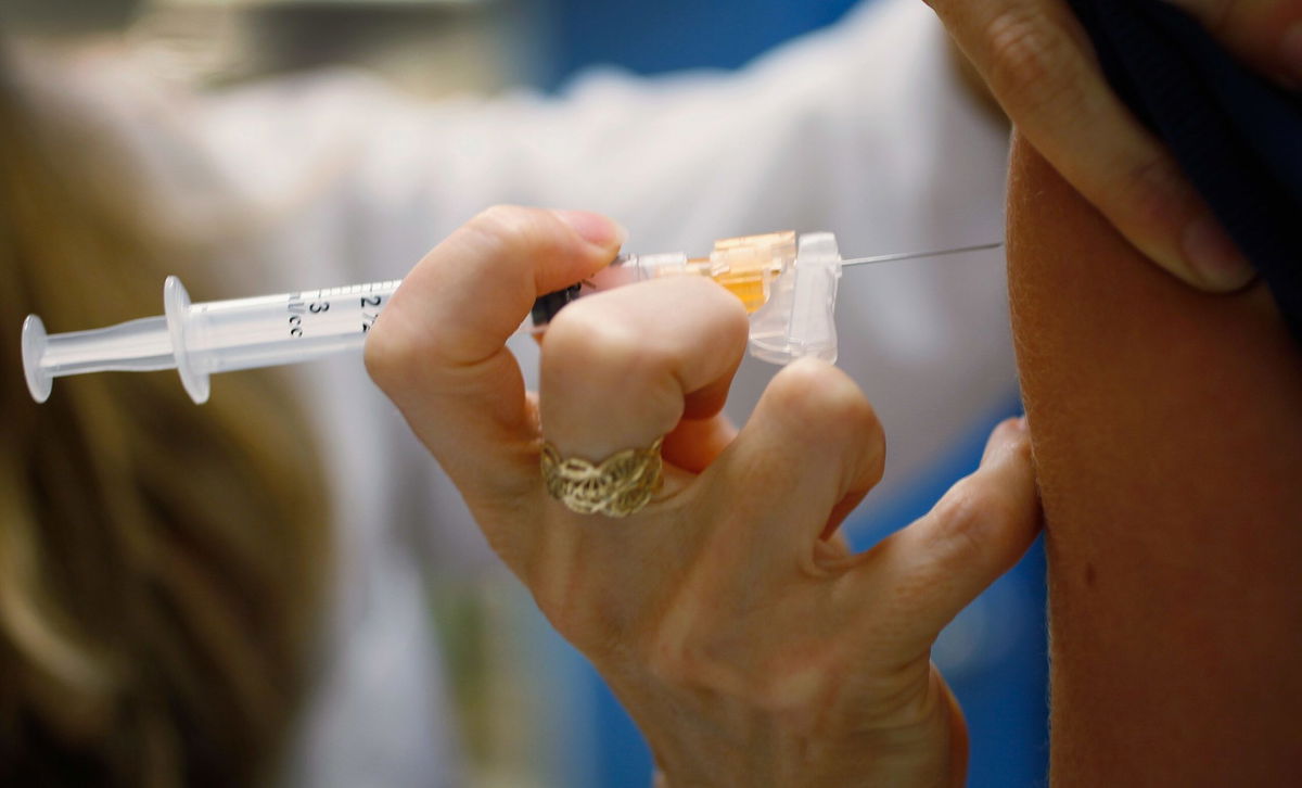 <i>Getty</i><br/>A pediatrician gives an HPV vaccination to a 13-year-old girl. The vaccine protects against the strains that cause most HPV-related cancers.