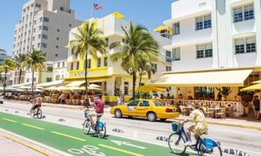 Miami Beach's Ocean Drive is a magnet for tourists.