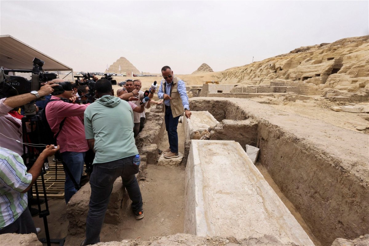 <i>Amr Abdallah Dalsh/Reuters</i><br/>Archaeologists found tools used by ancient Egyptians to dissect bodies to remove internal organs.