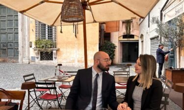 Gabriele De Luca and Claudia Giagheddu Saitta discuss their concerns about having a child amidst Italy's economic insecurity.