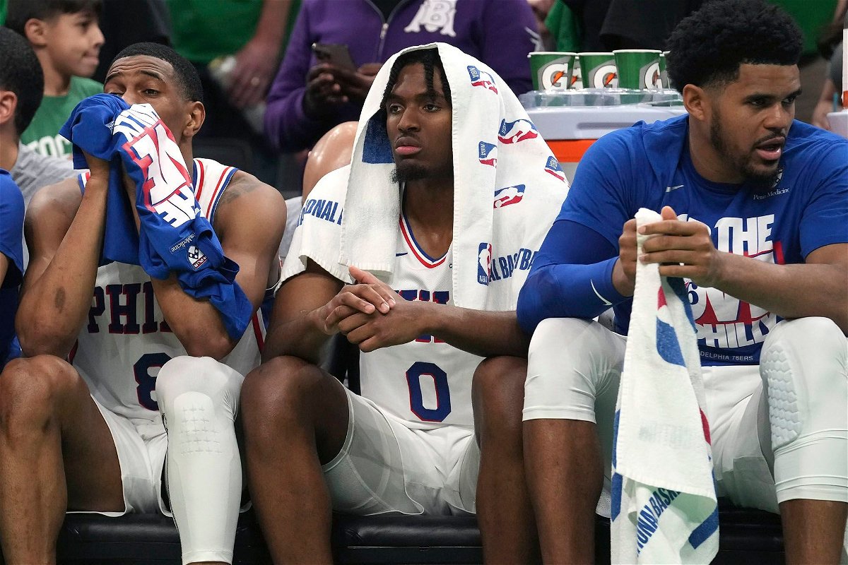 <i>Steven Senne/AP</i><br/>The Sixers lost to the Boston Celtics in the 2023 NBA playoffs