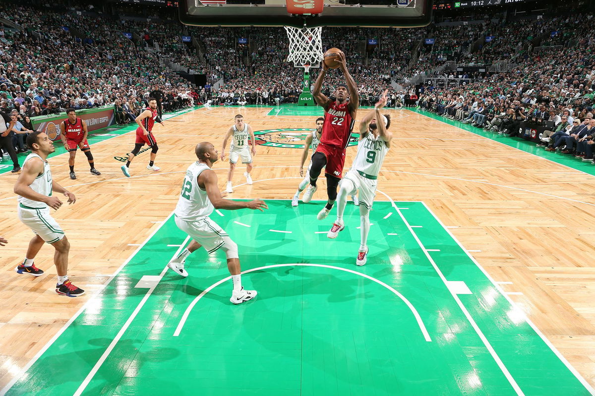 <i>Nathaniel S. Butler/NBAE/Getty Images</i><br/>Butler scored 35 points and looked unstoppable again for the Heat.