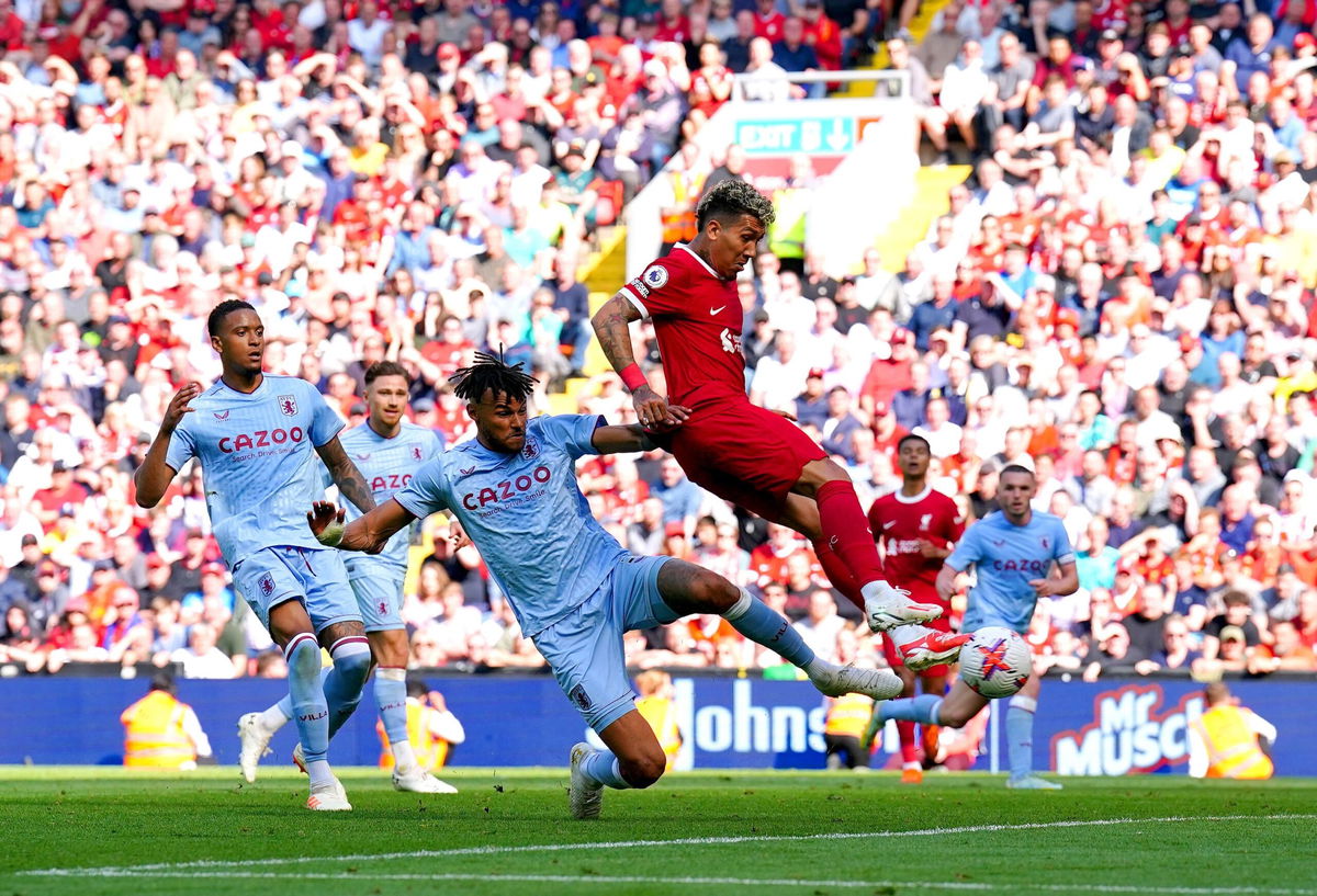 <i>Peter Byrne/PA Images/Getty Images</i><br/>Roberto Firmino's late goal salvaged a draw for Liverpool.