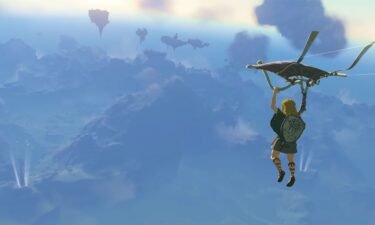 Link takes to the skies in "The Legend of Zelda: Tears of the Kingdom."