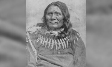 An archival photo of Chief Standing Bear
