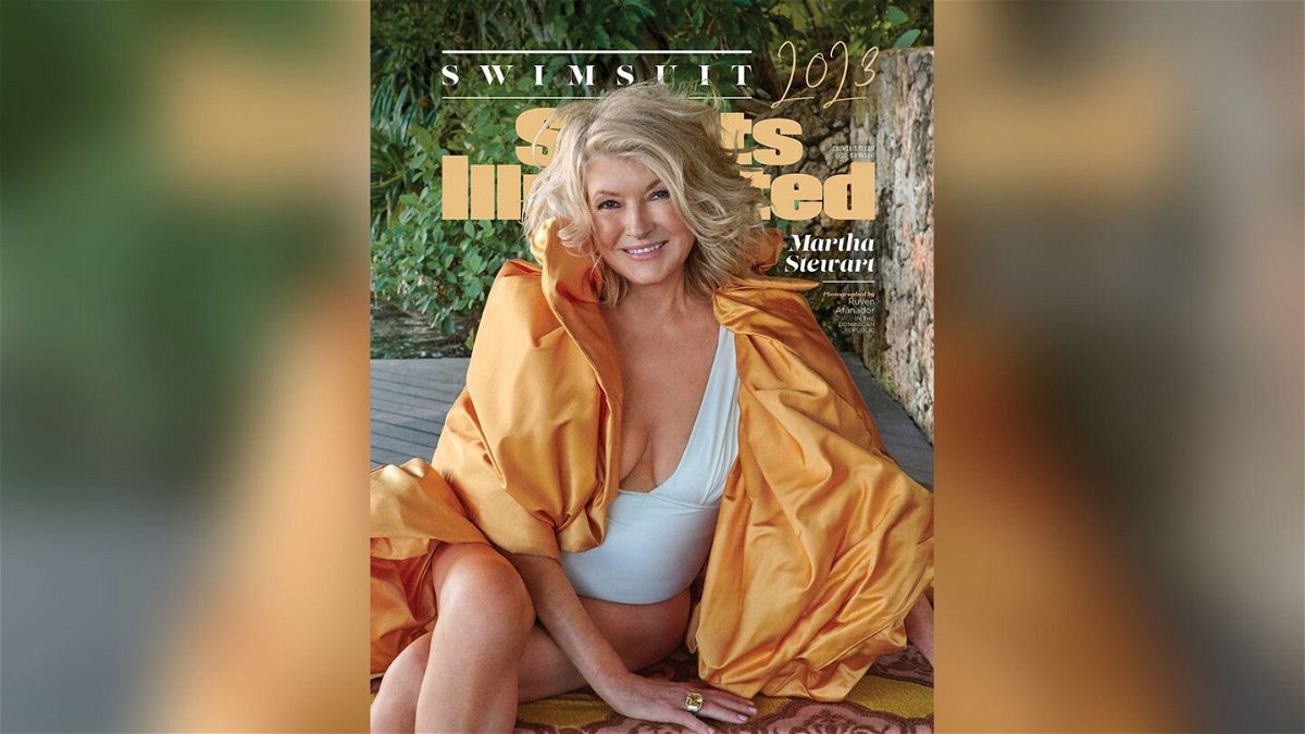 <i>Ruven Afanador/Sports Illustrated</i><br/>Martha Stewart is seen on the cover of one of Sports Illustrated's swim suit ediition
