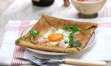 Savory crepes called galettes are from the region of Brittany.