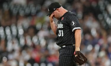 Liam Hendriks was emotional as he returned to the mound for the Chicago White Sox on Monday.