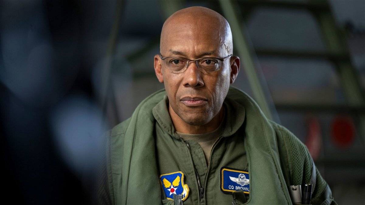 <i>Monika Skolimowska/dpa/picture-alliance/Getty Images</i><br/>President Joe Biden is set to announce on May 25 that he will nominate Air Force chief of staff Gen. Charles Q. Brown as the next chairman of the Joint Chiefs of Staff. Brown is seen here in July 2022.