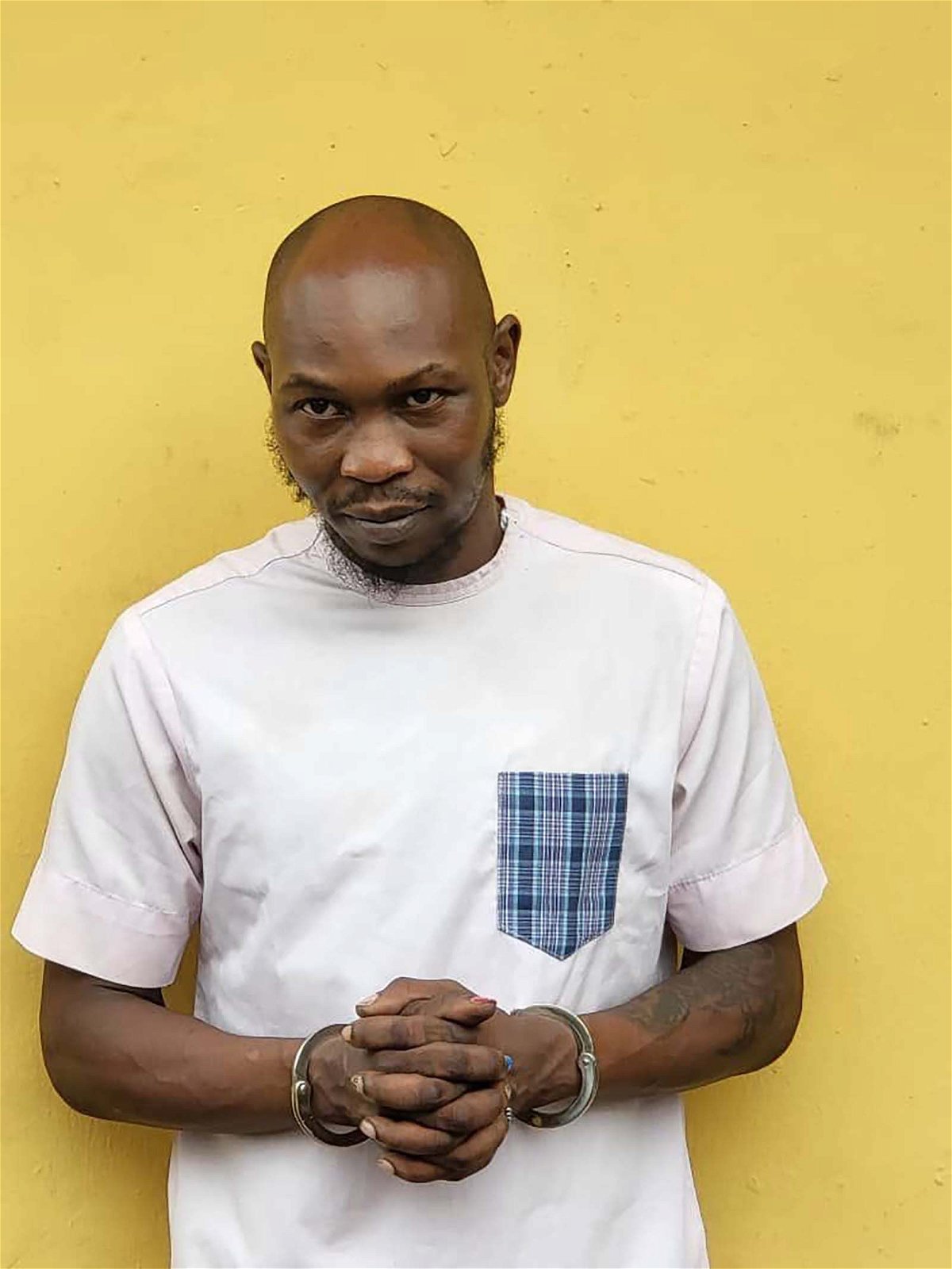 <i>Lagos State Police Command</i><br/>Seun Kuti turned himself in to authorities on Monday.