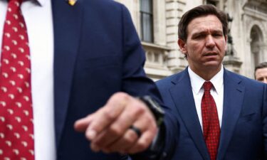 Florida Gov. Ron DeSantis is seen in London during his visit to the United Kingdom in April.