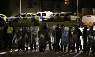 Police cordon off the scene of a car crash in Cardiff on Tuesday