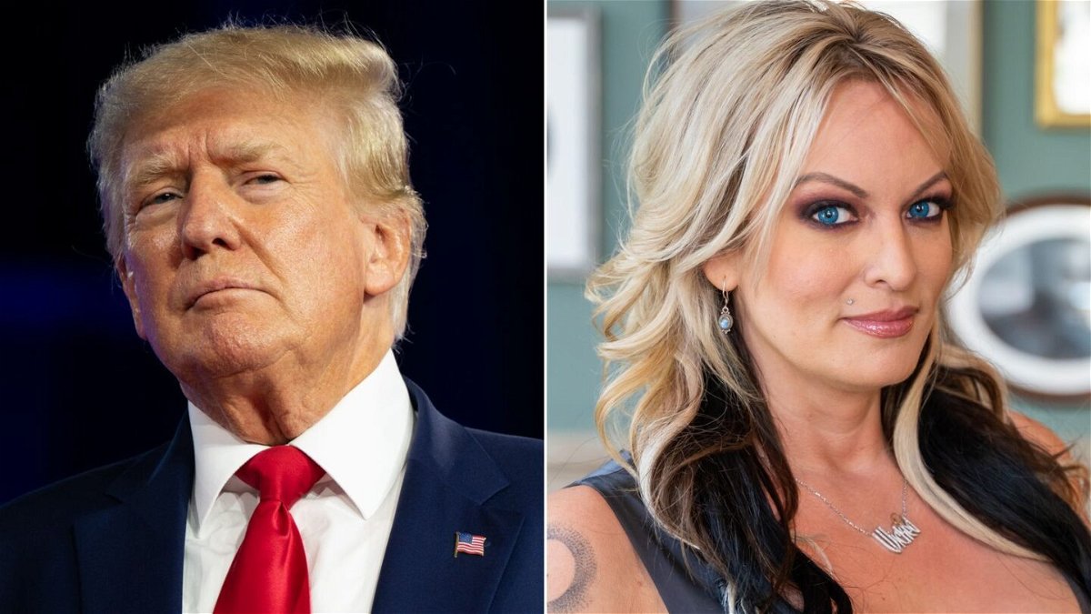 <i>Getty Images/FILE</i><br/>(L-R) Former President Donald Trump and Stormy Daniels are seen here in a split image.