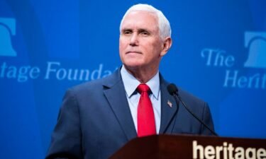 CNN will host a town hall with Mike Pence early next month in Iowa. The former vice president is pictured here in 2022 in Washington.