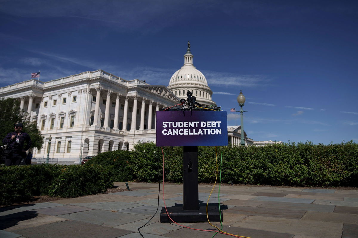 <i>Drew Angerer/Getty Images/File</i><br/>Lawmakers are expected to vote Wednesday on a resolution seeking to block the forgiveness program as well as end the pandemic-related pause on federal student loan payments.