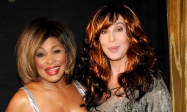 Tina Turner and Cher at the Grammy Awards in 2008.