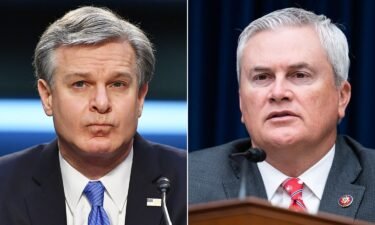 FBI Director Christopher Wray (left) and House Oversight Chairman James Comer are scheduled to meet in the coming days as the Kentucky Republican continues to escalate his investigation into President Joe Biden’s business dealings.