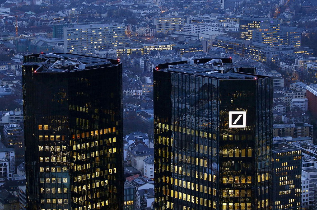 <i>Kai Pfaffenbach/Reuters/File</i><br/>Deutsche Bank has agreed to pay $75 million to settle a lawsuit accusing the bank of enabling sex trafficking by deceased financier Jeffrey Epstein when he was a client.