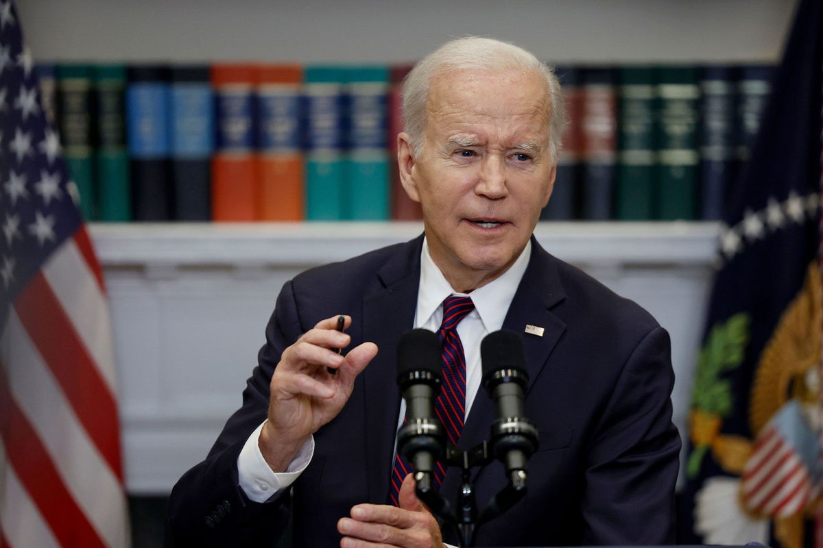 <i>Anna Moneymaker/Getty Images</i><br/>President Joe Biden