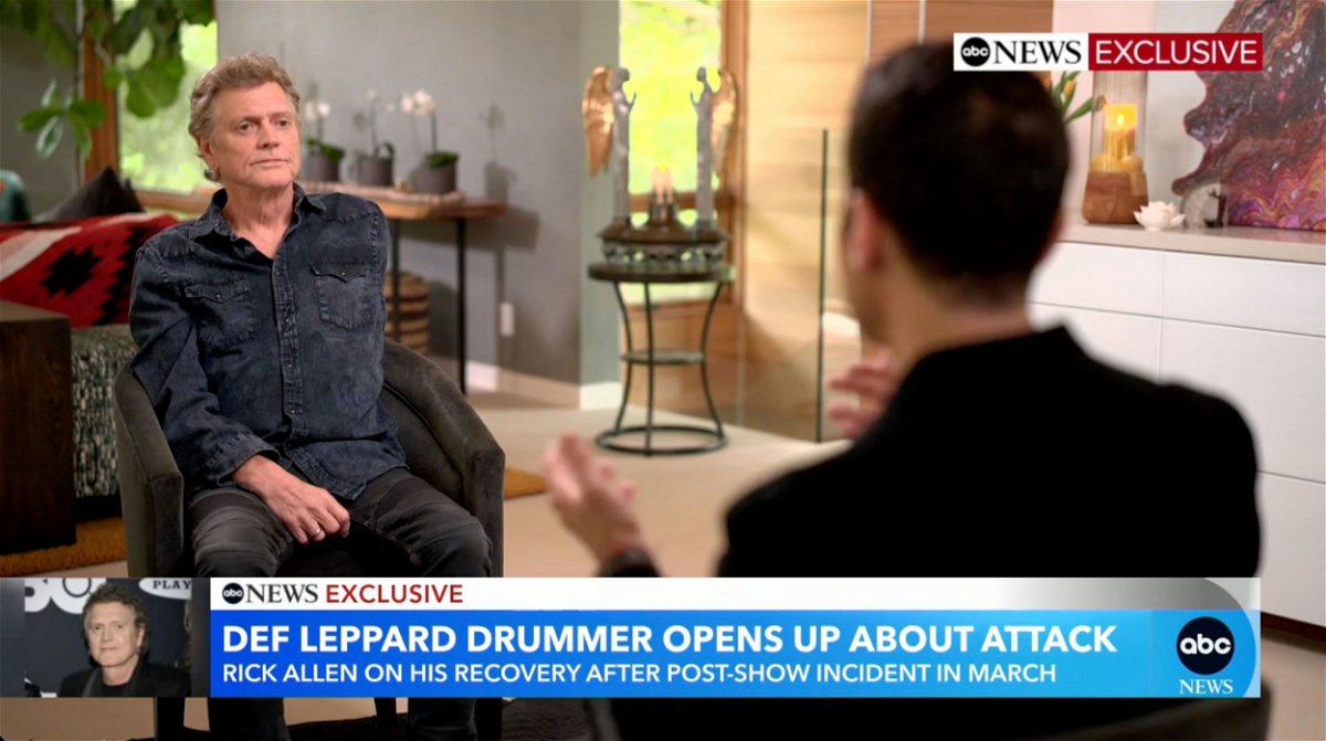 <i>From ABC</i><br/>Rick Allen in an interview with ABC.