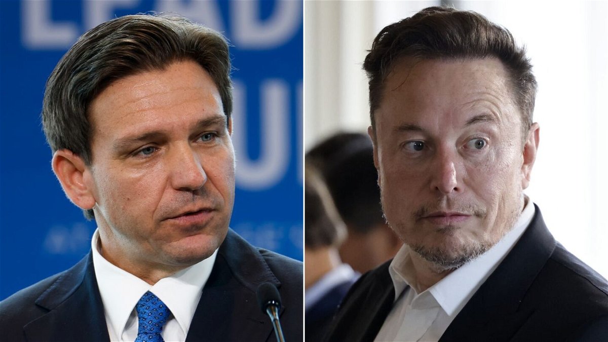 <i>Anna Moneymaker/Ludovic Marin/Getty Images</i><br/>An alliance between Florida Gov. Ron DeSantis (left) and Tesla CEO Elon Musk has been brewing for some time.
