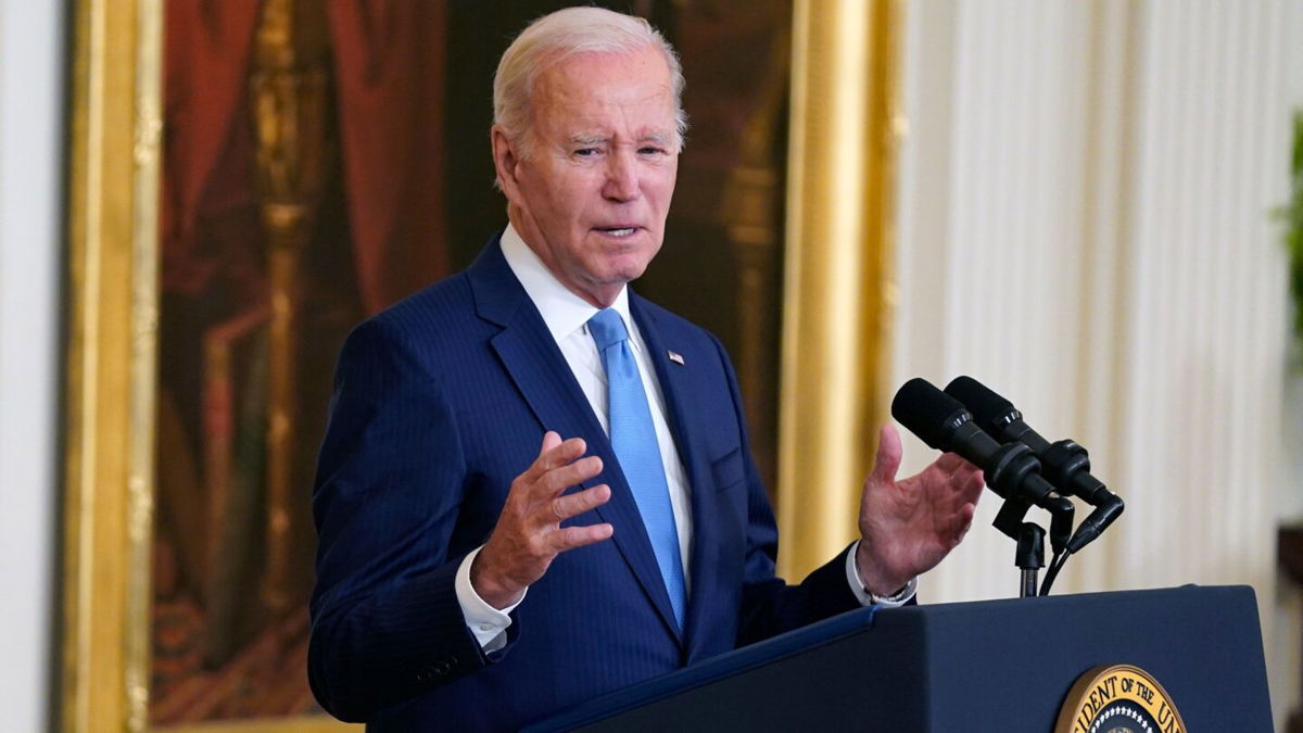 <i>Evan Vucci/AP</i><br/>President Joe Biden speaks Wednesday