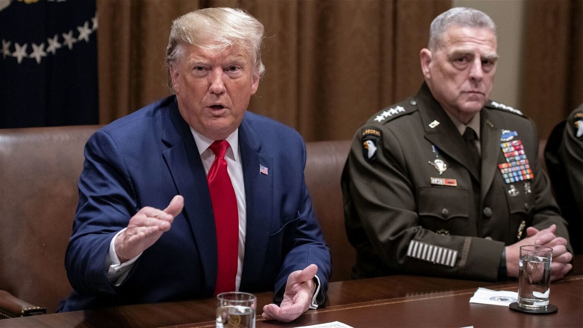 <i>Ron Sachs/CNP/Bloomberg/Getty Images/File</i><br/>Donald Trump held onto a classified Pentagon document that he says came from former chairman of the Joint Chiefs of Staff Mark Milley.