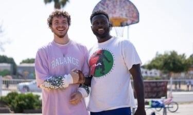 Jack Harlow and Sinqua Walls in "White Men Can't Jump